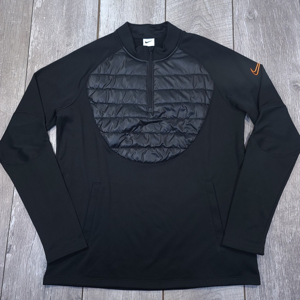Nike Mens Large Black Therma-FIT Academy Winter Warrior 1/4 Zip Pullover Jacket